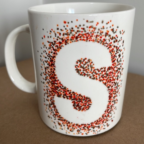Coffee or Tea Mug - Initial "S" - White - 4 inches high - Picture 2 of 7